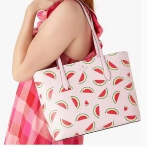 🔹️Kate Spade🔹️ Marlee Watermelon Party Tote set (matching wallet) NWT ✨️🩷